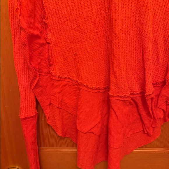 Free People We the Free Catalina Orange Long Sleeve Thermal Top - Picture 8 of 13